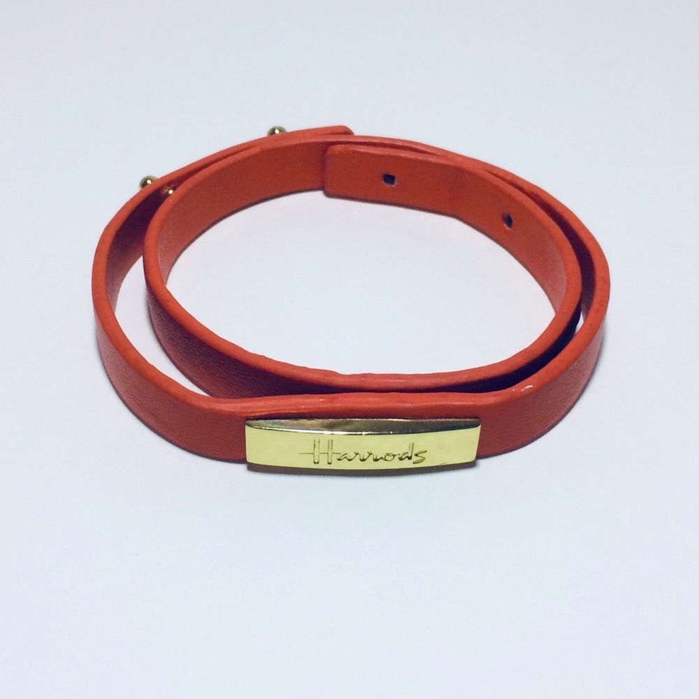 Harrods Orange Wrap Bracelet